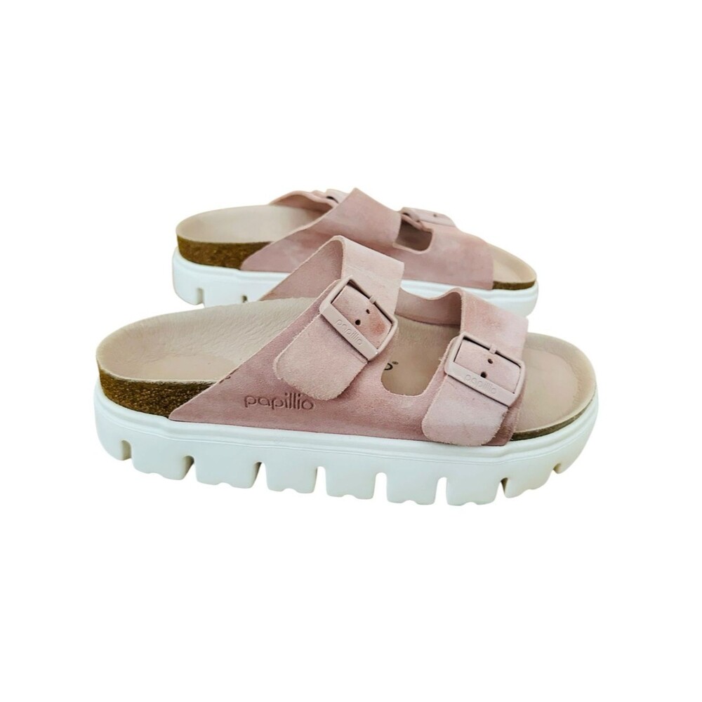 Birkenstock Papillio Arizona Chunky Platform Sandal Size 7 Pink